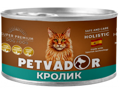 Petvador консерва для котят и кошек кролик/цукини 100г