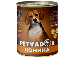 Petvador косерва для собак конина/тыква 850г