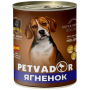 Petvador косерва для взрослых собак ягненок/батат 850г