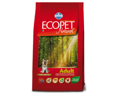 Ecopet Natural Adult Mini сухой корм для собак мини пород курица 12кг