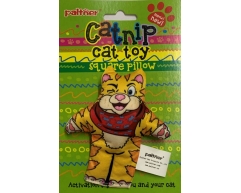 Catnip игрушка для кошек с мататаби "Кот" желтый