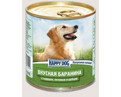 Happy Dog консерва для собак баранина/сердце/печень/рубец 750г