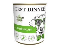 Best Dinner Premium консерва для щенков ягнёнк 340г