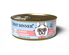 Best Dinner Exclusive Gastro Intestinal консерва для собак ягенок/сердце 100г