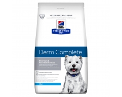 Hill's PRESCRIPTION DIET Derm Complete Mini сухой корм для собак мелких пород для защиты кожи 1,5кг