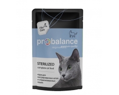 ProBalance Sterilized пауч для стерилизованных кошек и кастрированных котов 85г