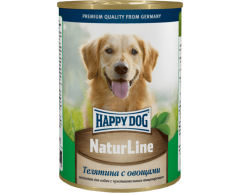 Happy Dog NaturLine консерва для собак телятина/овощи 410г