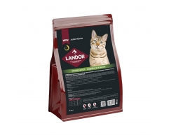 LANDOR Exigent Adult сухой корм для привередливых в питании кошек индейка/ягнёнок 2кг