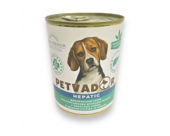 Petvador Vet Diets Hepatic консерва для собак профилактика болезней печени 340г