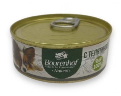 Baurenhof Natural консерва для собак телятина 100г