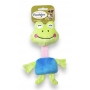 Foodster Игрушка для собак плюшевая лягушка с термопласт резина 22см