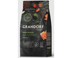 GRANDORF Fresh Cat Salmon&Sweet Potato сухой корм для кошек филе лосося с бататом 400г
