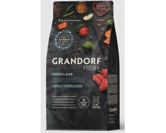 GRANDORF Fresh Cat Sterilised Lamb&Sweet Potato сухой корм для стер кошек ягненок с бататом 400г