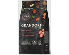 GRANDORF Fresh Cat Sterilised Turkey&Sweet Potato сухой корм для стер кошек индейка с бататом 2кг