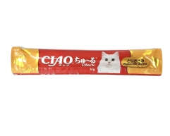 Inaba Ciao Churu лакомство пюре для здоровья мочеполовой системы, куриное филе 14г 4RU123