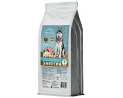 PETVADOR PREMIUM cухой корм для активных собак средних/крупных пород Энергия 2,5кг+подарок