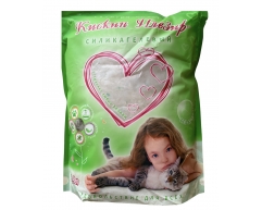 Кискин Плезир силикагелевый наполнитель с зелёными кристаллами 3,8л