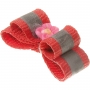 Pet Line Бантик (пара) светоотражающий двойной объёмный 3см*1см красный