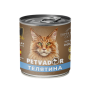 Petvador консерва для взрослых кошек телятина/перепёлка 240г