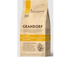 GRANDORF CAT 4 Meat PROBIOTIC STERILISED сухой корм для стерилиз кошек 4 мяса c пробиотиками 2кг