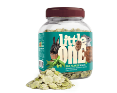 Little One лакомство для грызунов Плющеный горох банка 230г